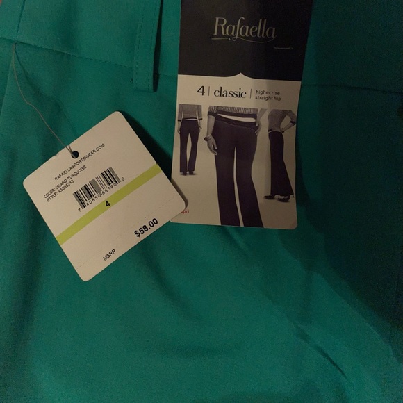 Rafaella teal capris - Picture 5 of 7